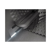 Технический нож DELI home series gray ht4018c сегментированное черное лезвие 18 мм, эксклюзивный дизайн, soft touch 112889