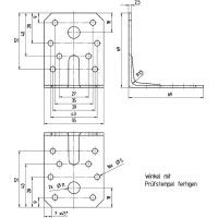 Уголок ALBERTS DURAVIS перфорированный, усиленный, 70x70x55x2,5 мм, черный перламутр 301866