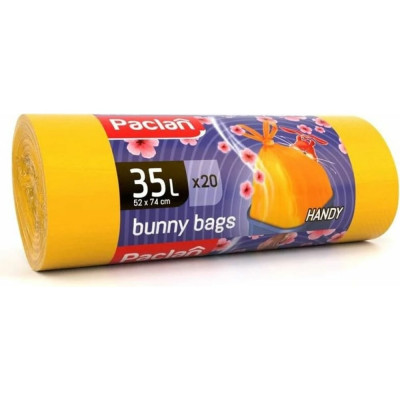 PACLAN Мешки для мусора с ручками Bunny Bags Aroma 52x74см 35л 20шт. 5900942134496