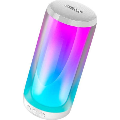 SVEN АС PS-265, белый (10 Вт, TWS, Bluetooth, FM, USB, microSD, 2000мА*ч) SV-021344