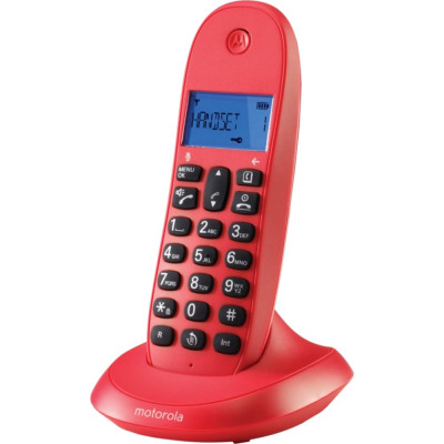 Motorola Радиотелефон DECT C1001LB+ цвет красный 107C1001CEREZA