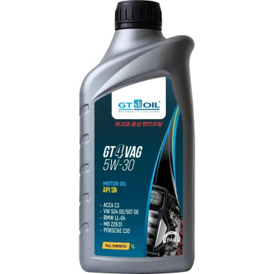 Масло GT OIL gt 4 vag, sae 5w-30, api sn 8809059409862