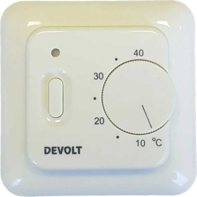 DEVOLT Терморегулятор TR-16m, 3,6кВт, 16А, Бежевый, TR16MB DEVOLTTR16MB