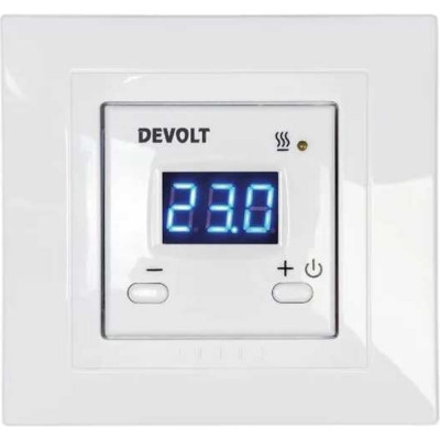 DEVOLT Терморегулятор TR-16ts, 3,6кВт, 16А, TR16TS DEVOLTTR16TS