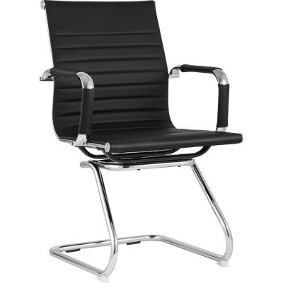 Стул Груп Кресло для посетителей TopChairs Visit, черное D-101L black