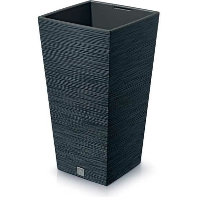 Prosperplast DFSH350-S433 Кашпо высокое FURU SQUARE 34,5*34,5 h66см anthracite с вкладышем 067610