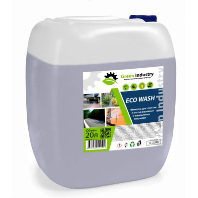 Green Industry Средство для очистки асфальта и фасадов зданий Eco Wash, 20л 100127