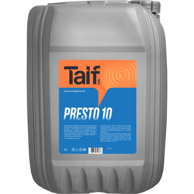 TAIF Масло шпиндельное PRESTO 10 20 L 213082