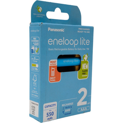 Аккумуляторы Panasonic eneloop lite BK-4LCCE/2BE 416