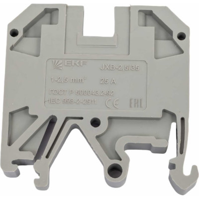 EKF Колодка клеммная JXB-2.5/35 серая (50 шт.) PROxima plc-jxb-2.4/35gy