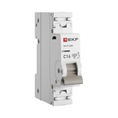 EKF Автоматический выключатель 1P 16А (C) 6кА ВА 47-63N PROxima M636116C