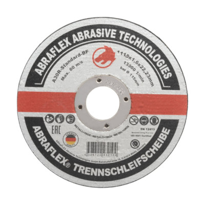 Abraflex Круг отрезной по металлу + нерж 115x1,6x22 А115162223