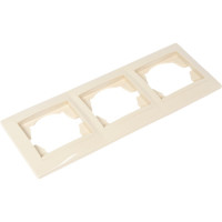 Трехпостовая горизонтальная рамка, слоновая кость TDM ELECTRIC Лама SQ1815-0131