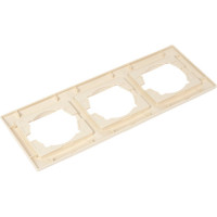 Трехпостовая горизонтальная рамка, слоновая кость TDM ELECTRIC Лама SQ1815-0131