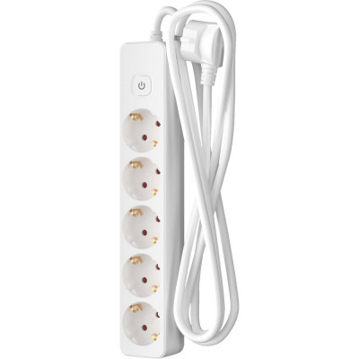 Сетевой удлинитель 1х5, 2м, 16А, с заземлением и выключателем, белый ФОТОН 16-25ЕS 21207