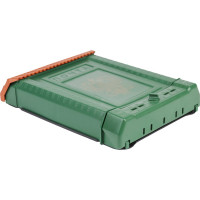 Почтовый ящик Цикл ПРЕМИУМ c пл. защелкой и накладкой, зеленый с орлом 4607156366002