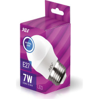 Светодиодная лампа LED G45 Е27 7W 560Лм, 4000K, холодный свет REV 32343 3