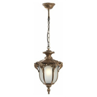 Садово-парковый светильник, шестигранный на цепочке 60W 230V E27, черное золото FERON PL4044 11424