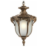 Садово-парковый светильник, шестигранный на цепочке 60W 230V E27, черное золото FERON PL4044 11424