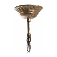 Садово-парковый светильник, шестигранный на цепочке 60W 230V E27, черное золото FERON PL4044 11424