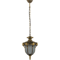 Садово-парковый светильник, шестигранный на цепочке 60W 230V E27, черное золото FERON PL4044 11424