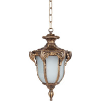 Садово-парковый светильник, шестигранный на цепочке 60W 230V E27, черное золото FERON PL4044 11424