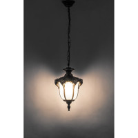 Садово-парковый светильник, шестигранный на цепочке 60W 230V E27, черное золото FERON PL4044 11424