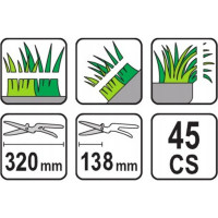 Ножницы для травы FLO 3 позиции, 320 мм 99300