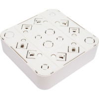 Розетка Bylectrica 4-местная ОУ с заз.конт., квадратная, серия ВАРИАНТ, белый, РА16-0192