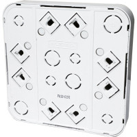 Розетка Bylectrica 4-местная ОУ с заз.конт., квадратная, серия ВАРИАНТ, белый, РА16-0192