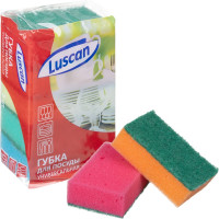 Поролоновые губки для мытья посуды Luscan 80x50x26 мм 5 шт 1070940