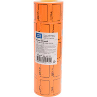 Средний ценник 5 шт в упаковке Office Space 35х25 мм, оранжевый, 200 шт./рулон Spt 4195