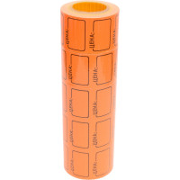 Средний ценник 5 шт в упаковке Office Space 35х25 мм, оранжевый, 200 шт./рулон Spt 4195