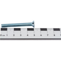 Винт ZAMETAL М6х50 потайн. гол., DIN 965, оц., 200 шт ZA513717