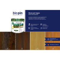 Масло для террас BIO PIN 4010 Terrassenol в цвете Пшеничный (2083) 2 л 40105C101