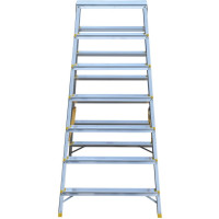 Алюминиевая двухсторонняя стремянка Алюмет с анодированным покрытием 2х8 ступеней. Серия APD 9208