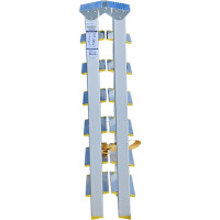 Алюминиевая двухсторонняя стремянка Алюмет с анодированным покрытием 2х8 ступеней. Серия APD 9208