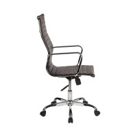 Кресло для руководителя Easy Chair 711 TPU черное, искусственная кожа, металл 1127793