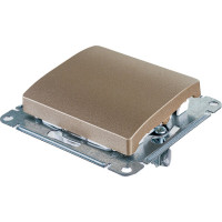 1-клавишный механизм переключателя Systeme Electric скрытой проводки Glossa 10А IP20 6 10AX титан GSL000461