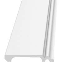 Напольный плинтус Stenopol 138х18х2000 мм под покраску C7118