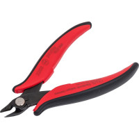 Бокорезы для электроники NWS 128 мм, загнутые, без фаски до 1,6мм, с зажимом для проволоки 2203-128