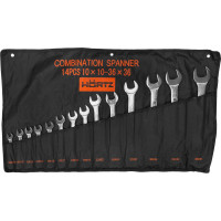 Набор комбинированных ключей HORTZ 14 штук, 10-36 мм, хромированные HOR 1017898