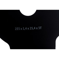 Нож с 2-х сторонними лезвиями (255х25.4 мм; 3Т) для триммера FIT 81972