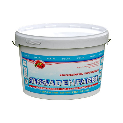 Краска водно-дисперсионная Fassadenfarbe (7 кг; морозоустойчивая) Poli-R 11320