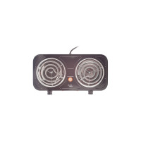 Электрическая плитка Centek CT-1509 Black 2 конфорки, ТЭН, 140 мм, 2000 Вт, индикатор работы