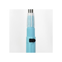 Швабра с отжимом Доляна черная насадка из микрофибры, окрашенный телескопический черенок, 120 см, микс 4010896