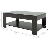 Журнальный стол Мебелик BeautyStyle 26 венге без стекла 2106