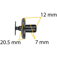 Автокрепеж для Hyundai/Kia/Toyota 10 шт 9046707201, HQ9046707201 КрепАвто 0917