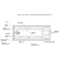 Акриловая ванна на каркасе Aquanet Bright 175х70 00273795