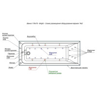 Ванна Aquanet Bright 00273791